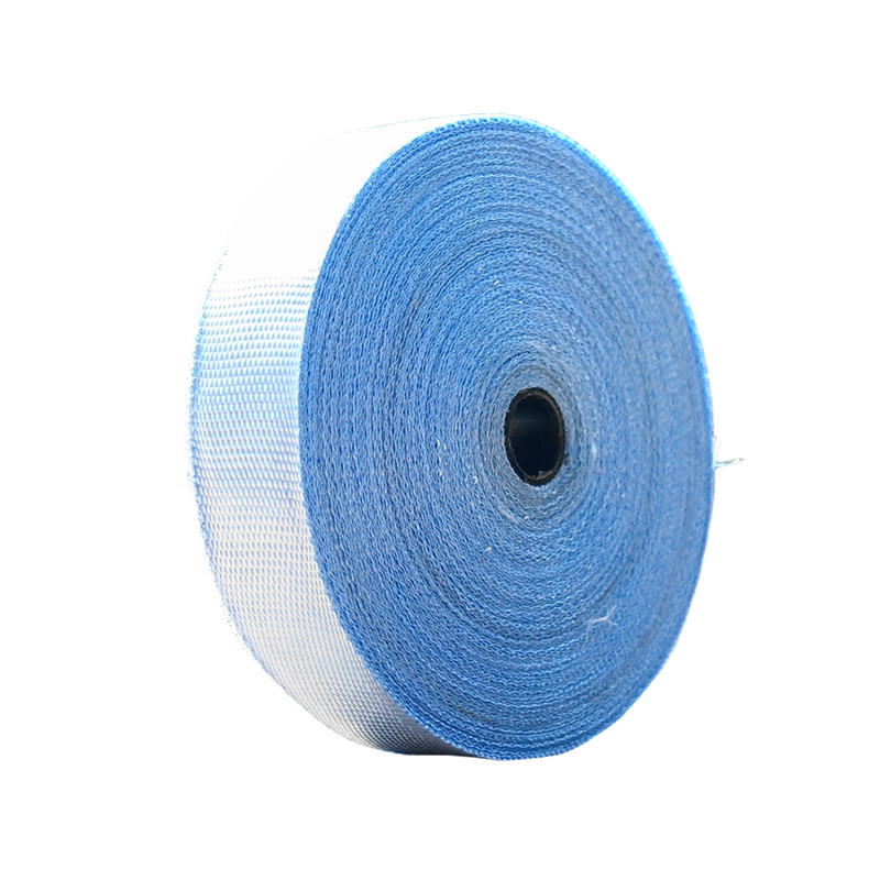宽50mm 210g 0.2毫米厚蓝色玻纤织带，主要用于防火毯四个角的提手